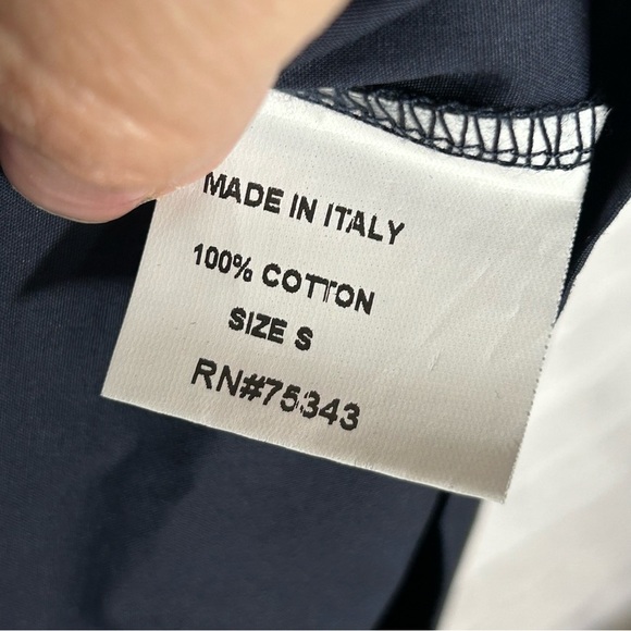 Chepè Navy Blue Cotton Button Down Lagenlook Maxi Dress - Picture 9 of 15